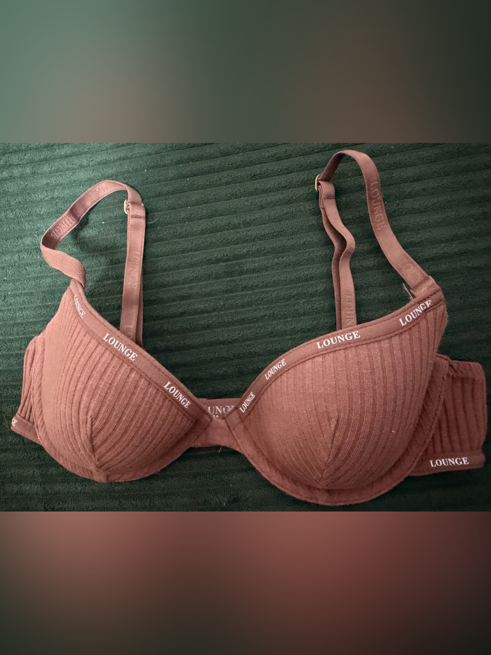 Lounge Underwear, Underwire Bra in brown-mauve
